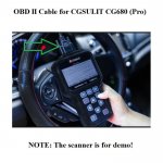 OBD2 Cable Main Cable for CGSULIT CG680 CG680Pro Scanner
